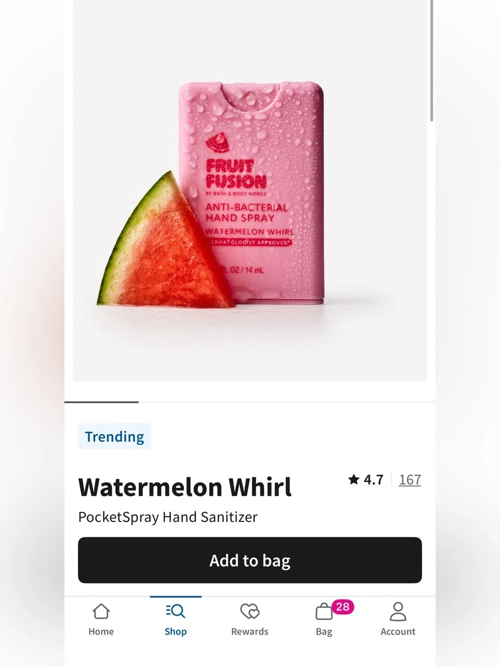NEW! 9-Pc Bath & Body Works Fruit Fusion WATERMELON WHIRL Body Care Collection